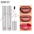 QIBEST Lipliner Peel Off Tattoo Lipgloss Waterproof Long Lasting Matte Lip Tint Brown Contour Tear-off Lip Stain Cosmetics