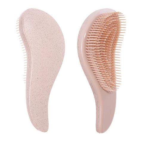 1pcs Magic Detangling Hairbrush Soft Wheat Straw Scalp Massage Comb Anti-static Gentle Grooming Brush Salon Hair Styling Brush