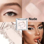 Long Lasting Matte highlights with eyeshadow tray - Shiny glitter for natural contours of all skin tones, orange and white