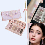 Flower Knows Swan Ballet 6 Color Eyeshadow Palette Matte Shimmer Pearl Glitter Waterproof Highly Pigmented Long Lasting Makeup
