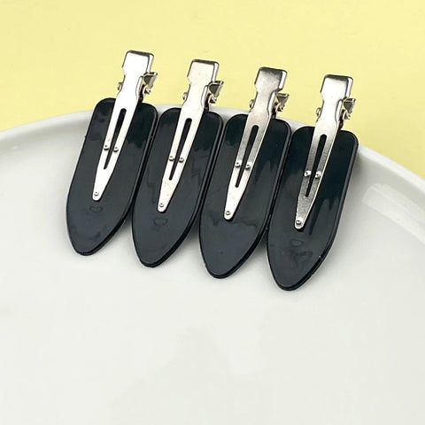 2/4pcs Simple Sakura Pink Seamless Hair Clip Women Acetate Sheet No Bend Bangs Clip Duckbill Clip Hairpins Hair Styling Tool