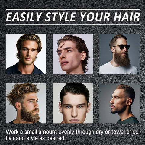 GOIPLE 113g Men Hair Pomade High Shine Hair Styling Oil Strong Hold Easily Shape Water Based Long Lasting Gel Wax Cream