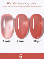 1-30pcs PSK Nude Pink Color Nail Art Ice Transparent Bare Color Nail Enamel 2026 New Net Red Popular White Gel Nail Polish