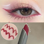Silky Lasting Scythe Eye Liner Pencil Natural Matte Wine Red Lying Silkworm Eyeliner Pen Easy To Color for Beginners Eye Makeup