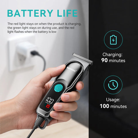 KENSEN S2 Hair Clippers for Men Cordless Beard Trimmer Hair Trimmers Set 6800RPM Shaver Hair Cutting Machine Clippers for Barber