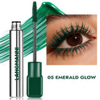8 Colors Green Mascara Thick Curling Waterproof Natural Eyelashes Long Lasting Blue White Pink Black Eye Makeup Korean Cosmetics
