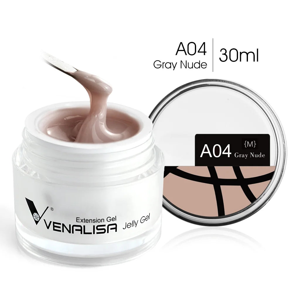 30ml Venalisa Builder Jelly Gel French Soak Off UV LED Poly Nail Gel Pearl Pink Funny Bunny Nail Extension Nail Manicure
