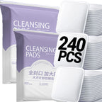 100/600Pcs Disposable Makeup Removal Cotton Pads for Facial Cleaning Wet Application Portable Double-sided Cosmetic Cotton Pads