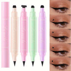 Black Eyeliner Stamp Triangle Dual-ended Liquid Eyeliner Waterproof Sweat-proof Quick Dry Eyeliner Makeup Seal Tool Cosmetics