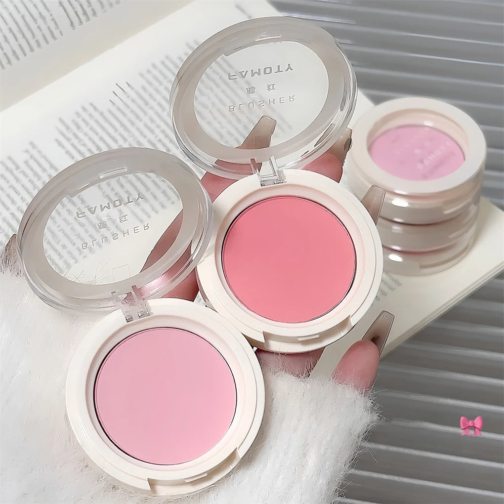 Monochrome Milk Peach Face Blush Pallete Mineral Pigment Cheek Blusher Powder Makeup Professional Contour Shadow Pink Blusher