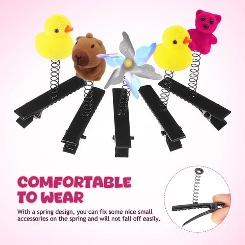 100pcs Spring Duckbill Clip Iron Hairpin Alligator Clips DIY Hair Clip Materials Hair Styling Tool Headdress Headwear Access