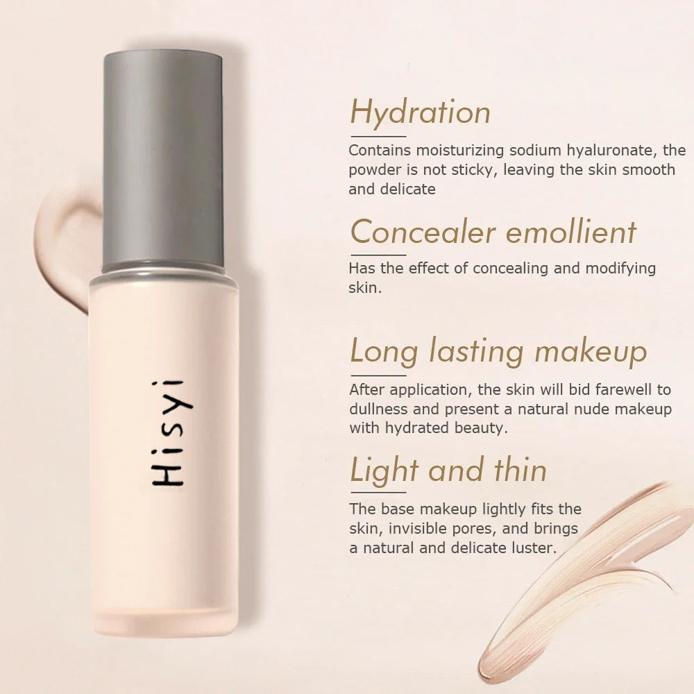 Liquid foundation naturally brightens makeup, it's not easy to get stuck. Powder isolation bb cream, plain face cream, concealer
