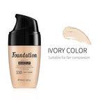 LAIKOU Liquid Foundation Multiple Shades Hydrating Natural Finish Creamy Full Coverage Makeup Base Long Lasting Wear 30ml