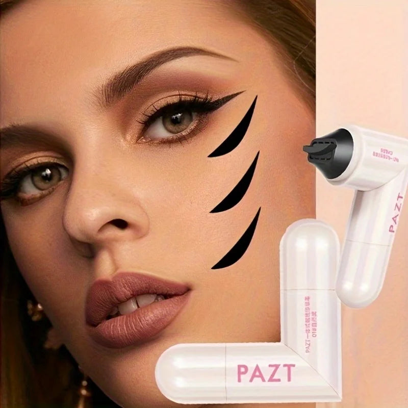 Rotating Eyeliner Stamp Pen, Long-Lasting Waterproof & Sweat-Proof,One-Touch Application,Ideal for Beginners,Perfect for Daily