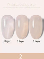 1-30pcs PSK Nude Pink Color Nail Art Ice Transparent Bare Color Nail Enamel 2026 New Net Red Popular White Gel Nail Polish