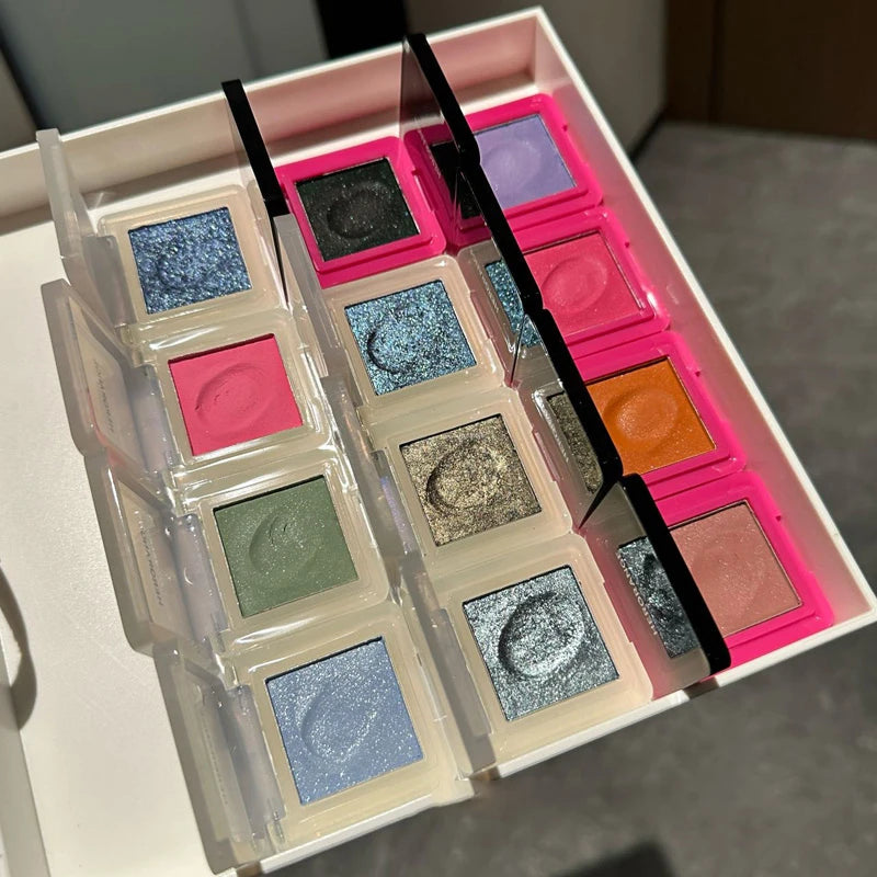 HERORANGE youth monochrome makeup eye shadow ins pearlescent fine flash natural delicate mashed potato eye shadow plate