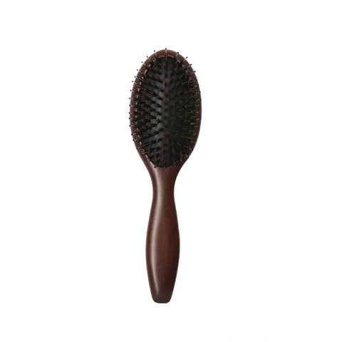 Wood Massage Hair Brush Comb For Hair Hairbrush Dry Wet Detangle Wood Combs Women Hair Beauty Care Paddle Cushion Massage Brush