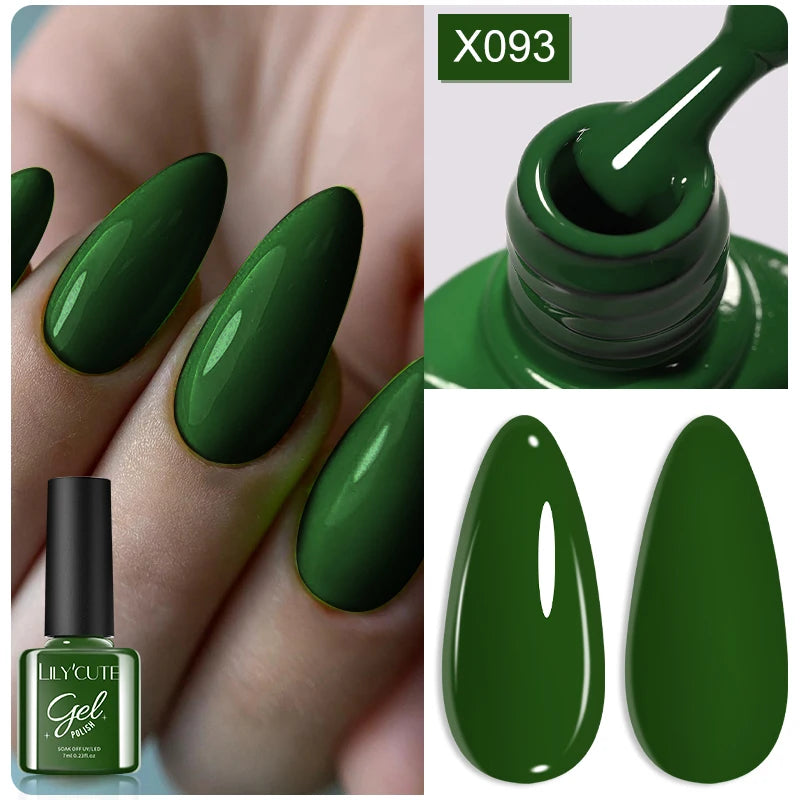 LILYCUTE 7ml Metallic Gel Nail Polish Red Chrome Effect Soak Off UV Gel Varnish Semi Permanent Nail Art Manicure Base Top Coat