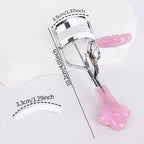 1 portable stainless steel eyelash curler with exquisite handle and long-lasting eyelash curling, suitable for beginners