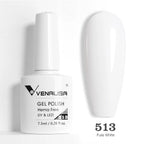 Venalisa HEMA TPO FREE 7.5ml Gel Polish Nail French Pink Jelly Nude Collection Nail Gel Polish Glitter Gorgeous Soak Off UV LED