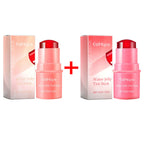 3-in-1 Milk Jelly Tint Facial Blusher Wand Moisturize Lasting Brightening Matte Rouge Cheek Contour Lipstick Stick Beauty Makeup