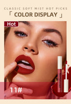 Matte Liquid Lipstick Waterproof Velvet Nude Sexy Red Lip Gloss Long Lasting Nonstick Lip Stain Makeup 24 Colors Hot Lipgloss