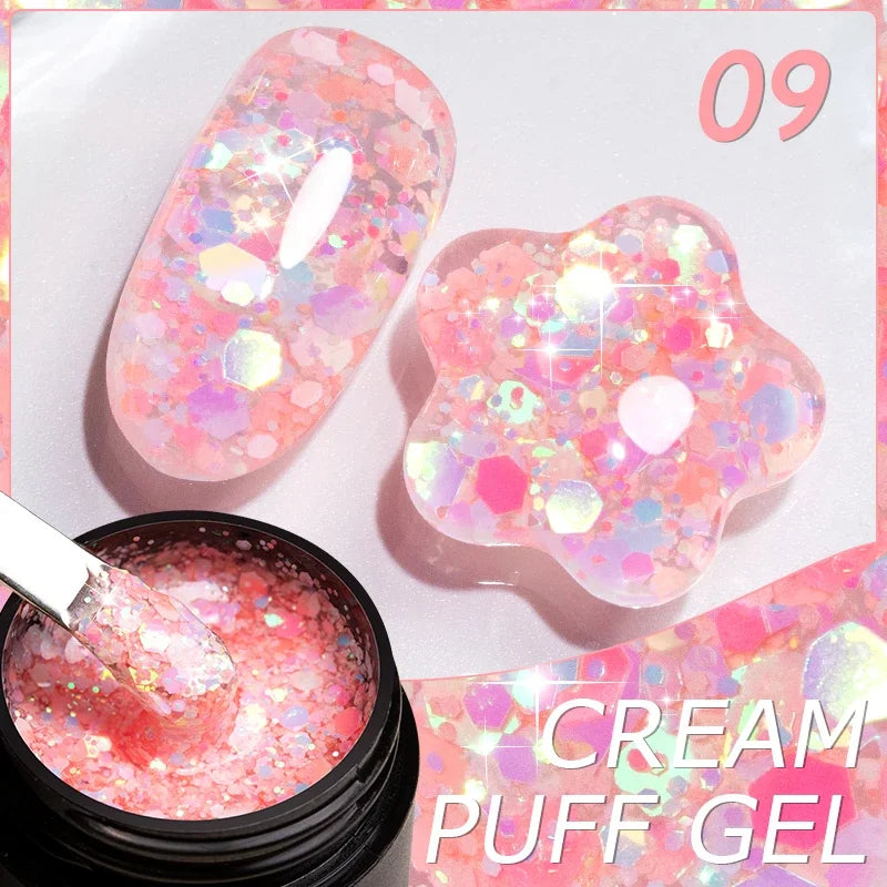 PUENTE 5ml Metallic Painting Liner Gel Polish Bright Mirror Effect Semi-Permanent UV Nail Varnish For Stunning French Nail Art