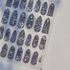 1pcs Dream Flower Window Shell Light Nail Art Stickers Japanese Flower Self Adhesive Stickers Press On Nails Decoration Decals