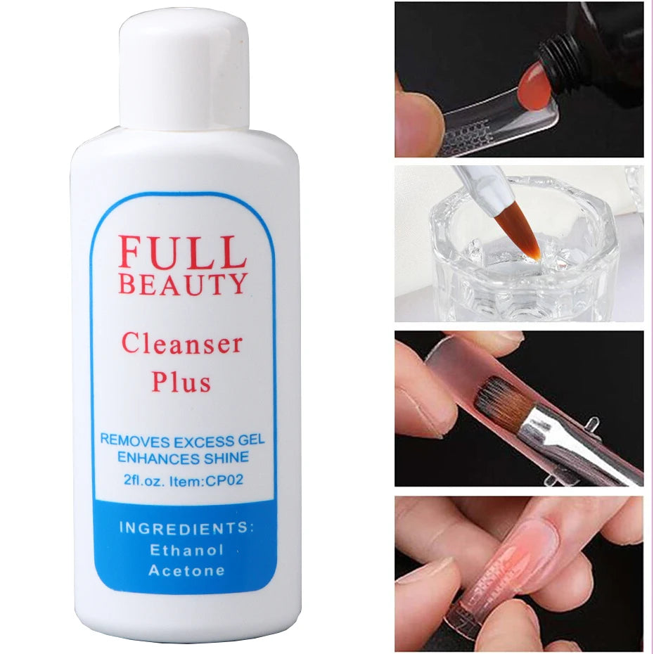 35ml Nail Degreaser Liquid Surface Sticky Layer Gel Polish Excess Remover Acetone Nail Extension Auxiliary Nail Art Cleaner Plus