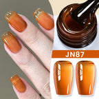 BORN PRETTY Milky White Jelly Nude Gel Nail Polish 10ml White Translucent Soak Off Gel Vernis Semi Permanent Need UV Light Cure