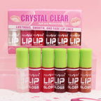 6pcs Moisturizing Lip Gloss Transparent Lip Oil Hydrating Lip Glaze Lip Plumper Hydrating Make Up Liquid Lipstick Lips Cosmetics