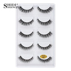 3/5 Pairs Hot Sale Natural Long 3D Mink Lashes Soft Short Faux Cils Handmade Fake Lashes Makeup Tool Eyelash Extension Maquiagem