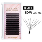 ARISON 3D/4D/5D/6D W-Shape Eyelashes Extension Premade Volume Fans YY-shape Lashes Faux Mink Soft Easy Faning Natural Lash