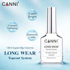 Canni 18ml Big Size Long Wear Diamond No Wipe Top Coat Peel Off Base Coat Nail Manicure Soak Off UV LED TPO FREE Gel Polish