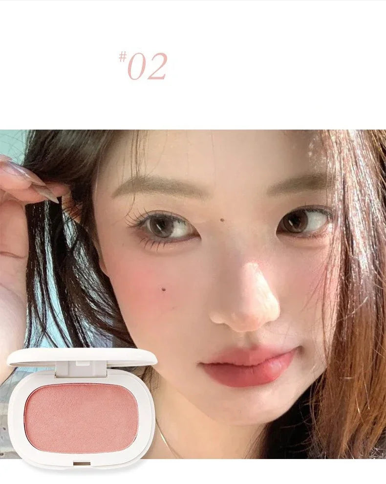 Face Blusher Matte Natural Cheek Tint Brighten Face Contouring Waterproof Cosmetics Blush Powder Soft Female Makeup 1pcs Blusher