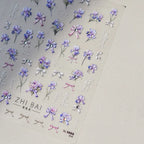 1pcs Dream Flower Window Shell Light Nail Art Stickers Japanese Flower Self Adhesive Stickers Press On Nails Decoration Decals