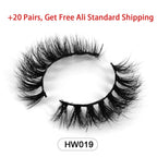 HZJY 10-15mm 3D Real Mink Handmade Crossing Lashes Individual Strip Thick Lash Fake Eyelashes with free paper boxes
