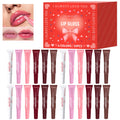 Premium gift set 24PCS/box Lip gloss set Long-lasting moisturizing Lip color modification Perfect gift for women Valentine’s Day