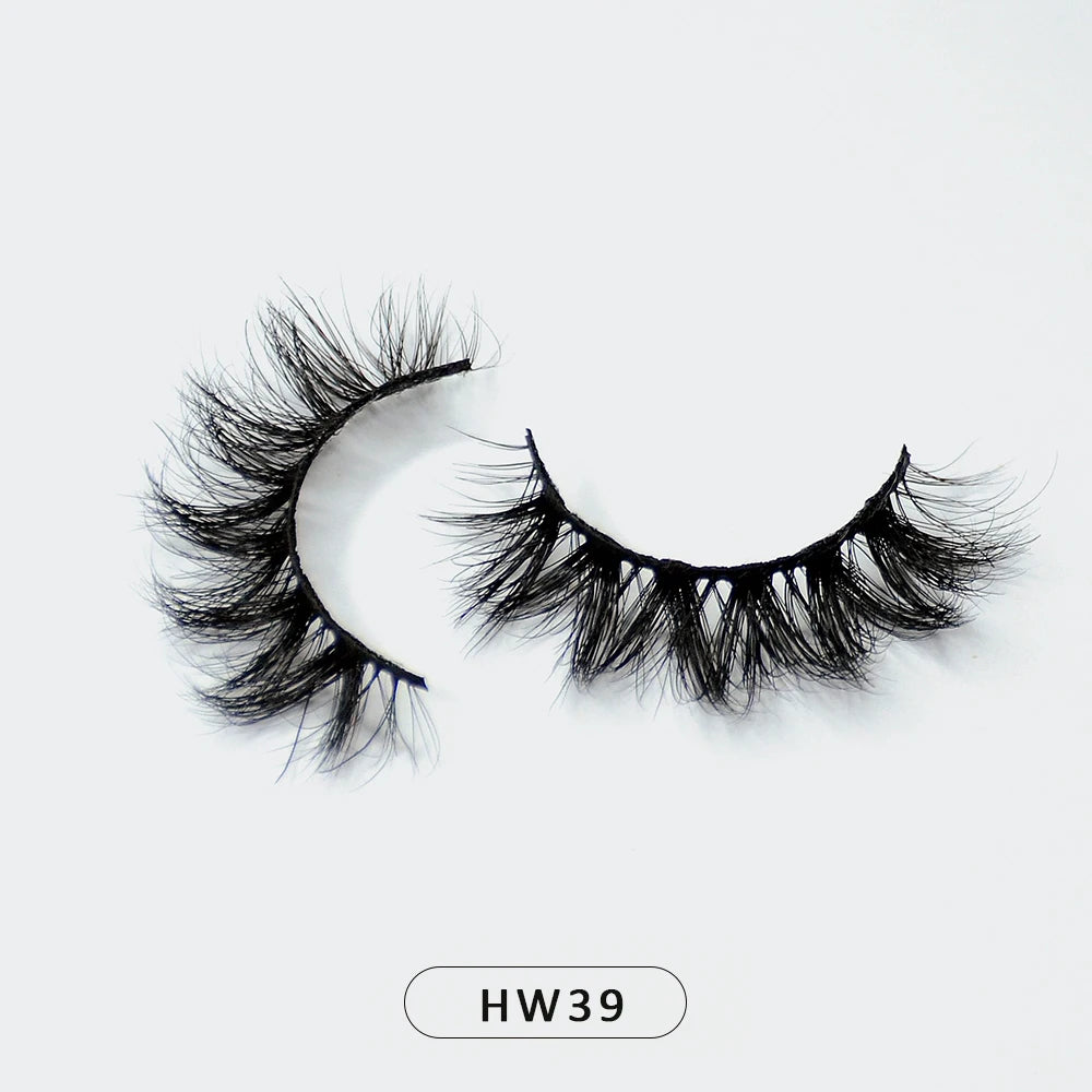 Dropshipping Wholesale Natural Wispy 3d Mink False Lashes Makeup Mink Fake Eyelashes With Soft Band Make-up For Women