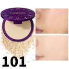 5 color matte full coverage pressed powder foundation oil control flawless weightless finishing powder makeup for woman gifts