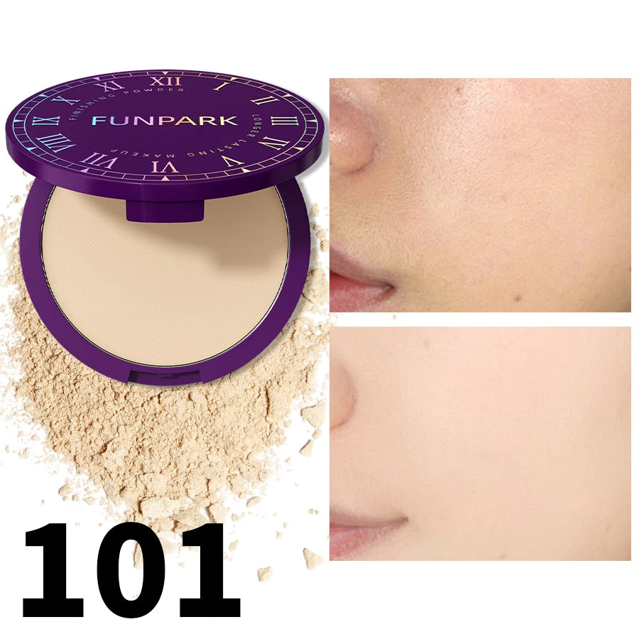 5 color matte full coverage pressed powder foundation oil control flawless weightless finishing powder makeup for woman gifts