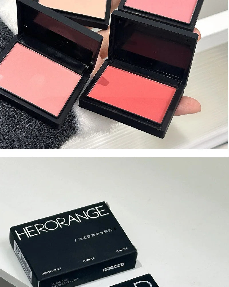 Professional Makeup Powder Blush Nude Pink Blusher Makeup Blush Palette Cheek Color Cosmetics Palette Powder Pink Cream Face