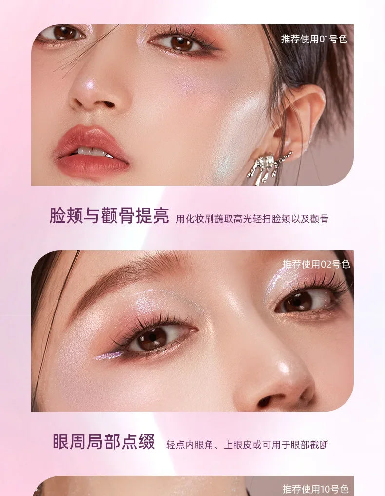 RMT Romantic Beauty Vientiane Chameleon Highlight Blush Repair 3-in-1 Liquid Brightens Face