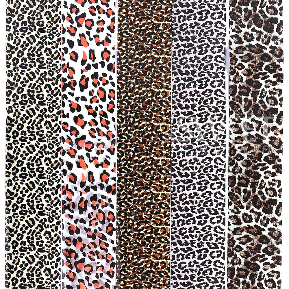 1Box-10pcs Nail Sticker Leopard Print Series Nail Foils Animal Leopard Texture Starry Nail Transfer Decals Slider Manicure DIY
