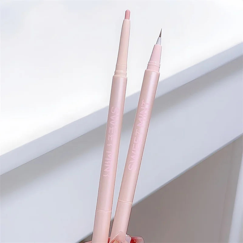 Double-headed Lying Silkworm Pencil Natural Non-smudge Matte Pearlescent Fine Flash Brightening Shadow Pen Highlighting Pen