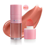 14 Colors Matte Liquid Blush Contour Highlighter Waterproof Long Lasting Sponge Brush Head High Pigment Blusher Brighten Bronzer
