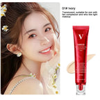 FV Red Upgrade Foundation Oil-control Waterproof Hydrating Makeup Base Cream Precious Luxury Herbal Extracts Concealer