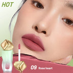 Matte velvet lip glaze, long-lasting waterproof non-sticky, smooth and easy to apply, smudge-proof, moisturizing cream formula