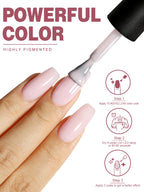 YOKEFELLOW 10ml Jelly Nude Gel Nail Polish High Quality Translucent Pink Nail Gel Varnish Soak Off UV Gel Polish Long Lasting