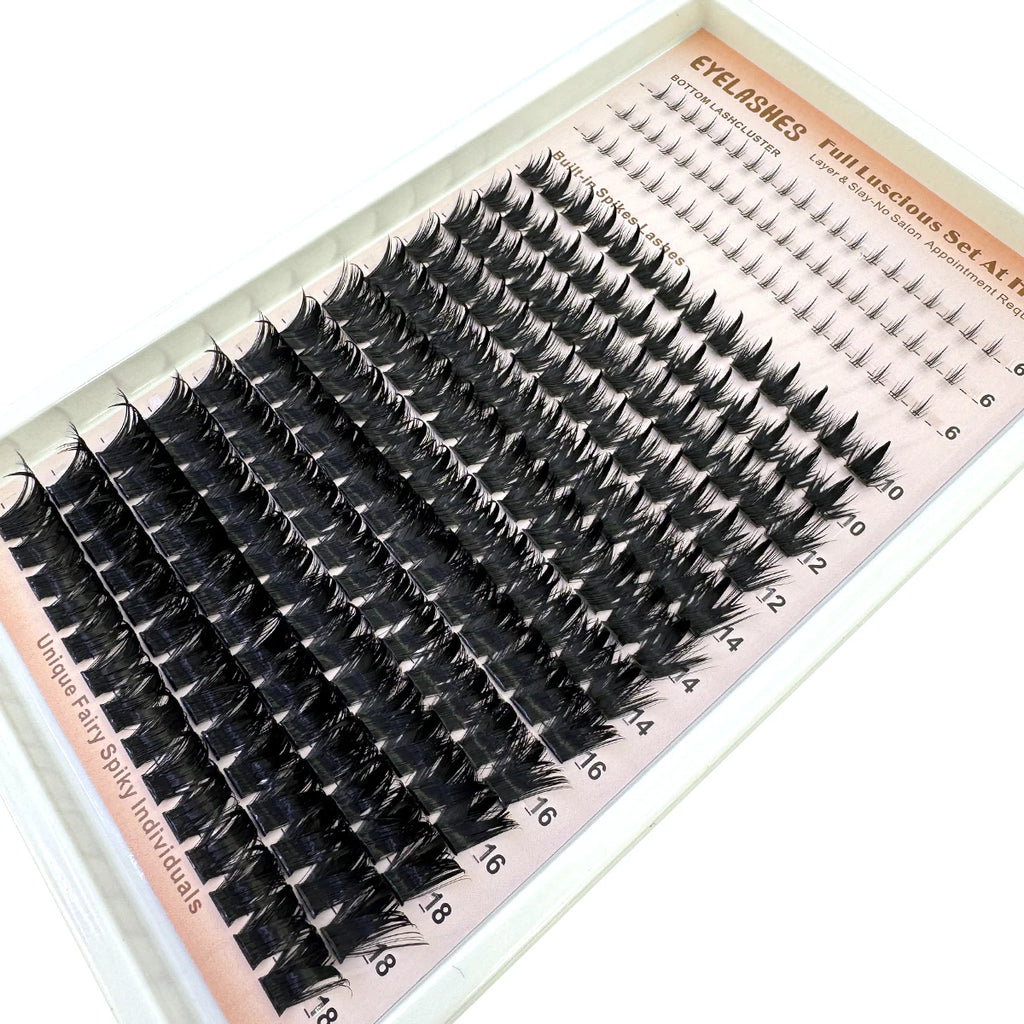 Bottom+Spikes Lashes Clusters Wispy Manga Lashes Clusters Extension Unique Spiky Cluster  Anime Individuals Fairy Lashes 10-18mm
